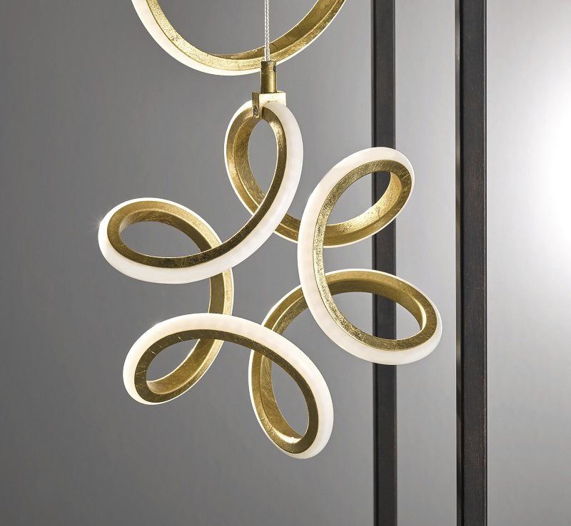 LED-Stehleuchte 52W Gesa 3000K 7600lm sw Konv 4LEDs elektr.Trafo dir/indir