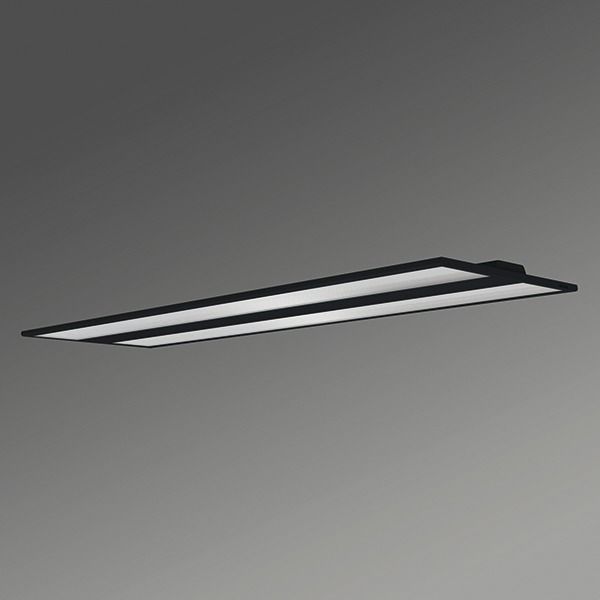 LED-Deckenanbauleuchte 36W 3000K 4568lm sw Konv Dimmung DALI IP20 1250x321x39mm