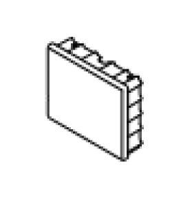 Endkappe ws Alu L85mm B22mm H70mm