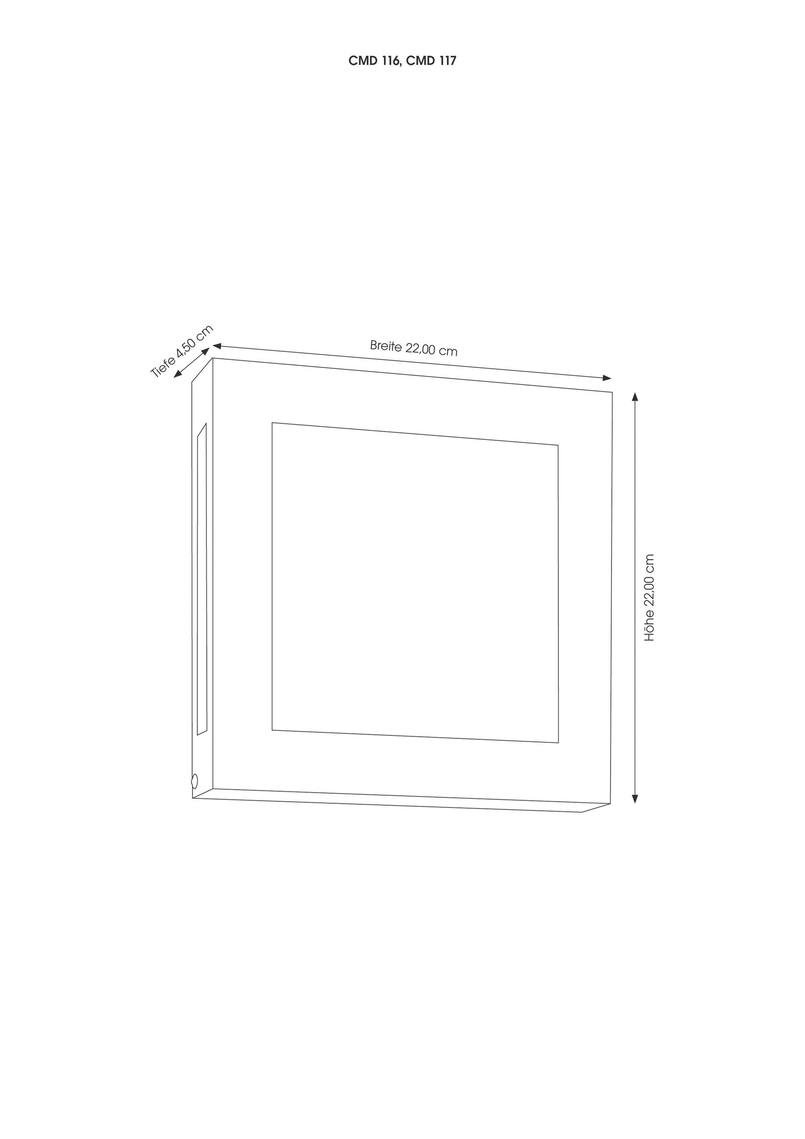LED-Wandanbauleuchte AquaLegendo 12W BWM 3000K 470lm anth Konv IP44 45x220x220mm