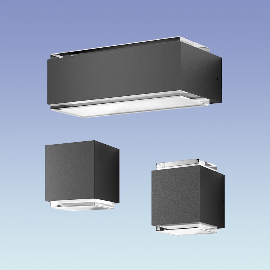 LED-Up/Down Leuchte 10W 3000K 218lm anth Konv IP65 207x75x110mm