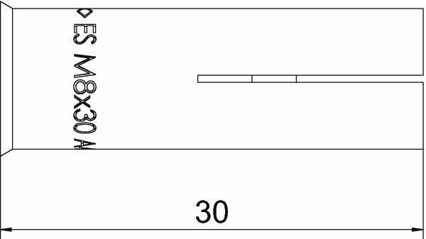 Einschlaganker M8x30mm VA Ø10mm 30mm 1,7kN unbeh Mit Zulassung