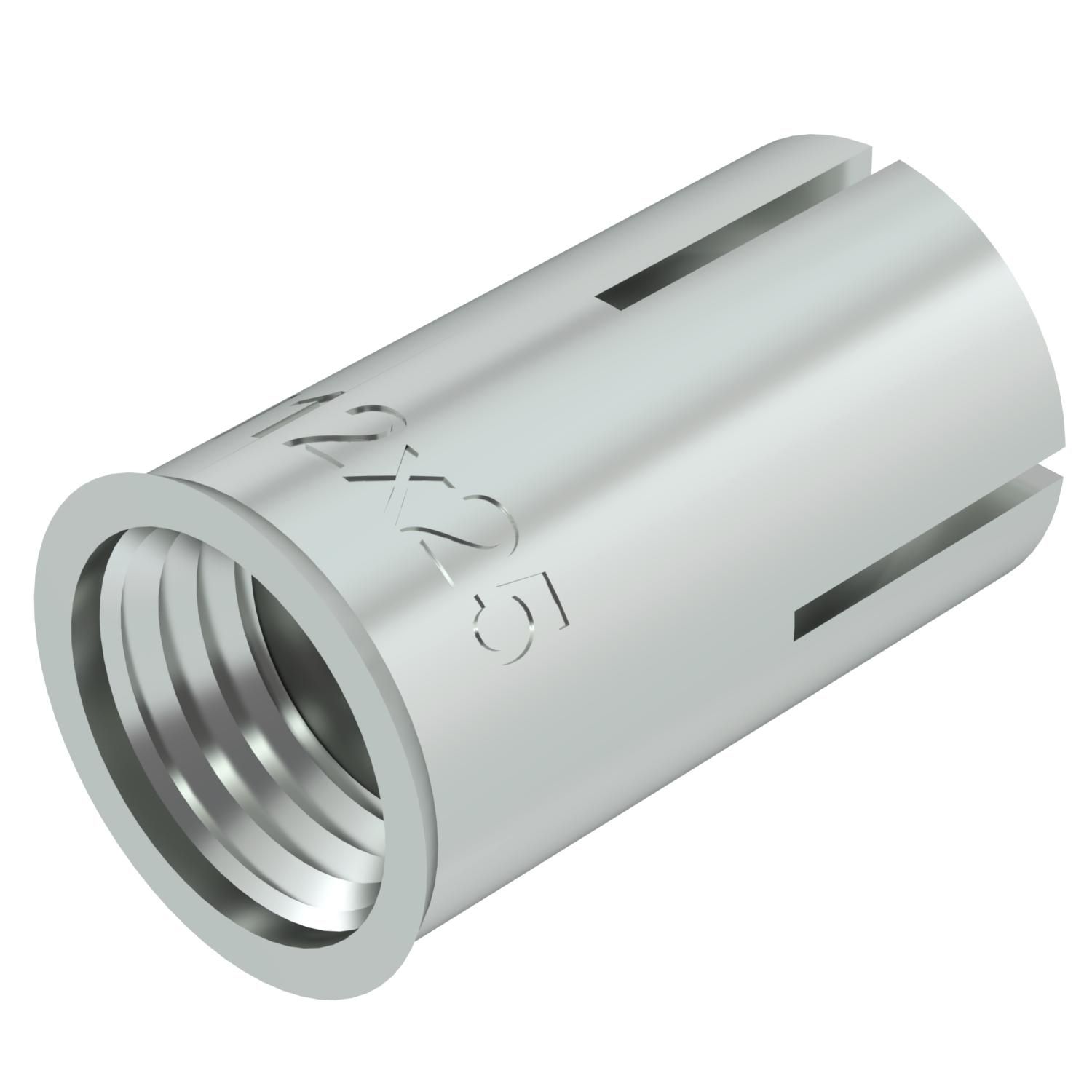 Einschlaganker M12x25mm g/vz ST Ø15mm 25mm 2,1kN Mit Zulassung