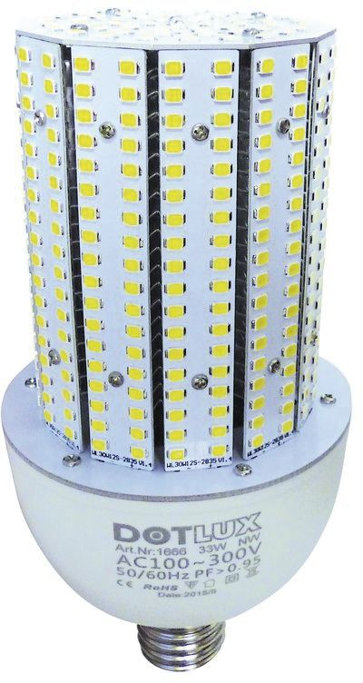 LED-Röhrenlampe E27 RETROFITprotect 28W 4500K ws 4480lm 360° AC Ø90x186mm