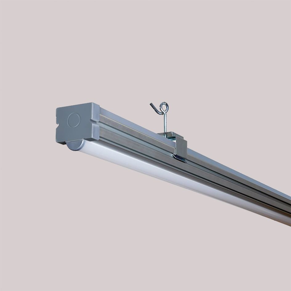 LED-Geräteträger 100W LINEAcompact 4000K 16700lm 1LED elektr.Trafo IP54 al