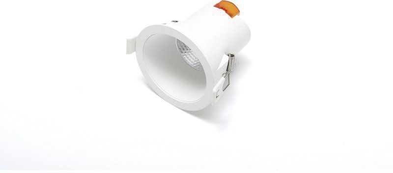 LED-Einbaustrahler 6W CIRCLEcomfort Konv 3000K 1LED 440lm Kst IP44 ws mt Ø/EB73mm