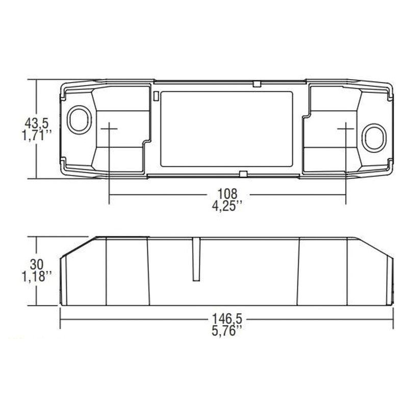 LED-Steuerung 1-38W 0,3-900mA 36V IP20 Kstgeh dyn 147x44x30mm
