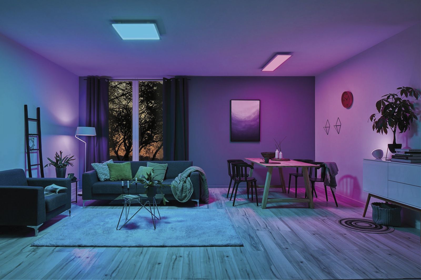 LED-Panel 1195x295mm Amaris 36W 2500lm 2700-6500K RGBW ws Konv IP20