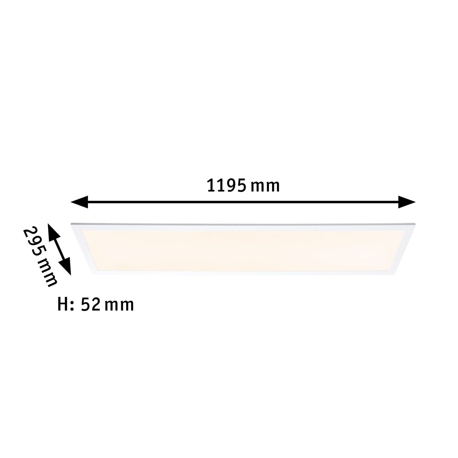 LED-Panel 1195x295mm Amaris 36W 2500lm 2700-6500K RGBW ws Konv IP20