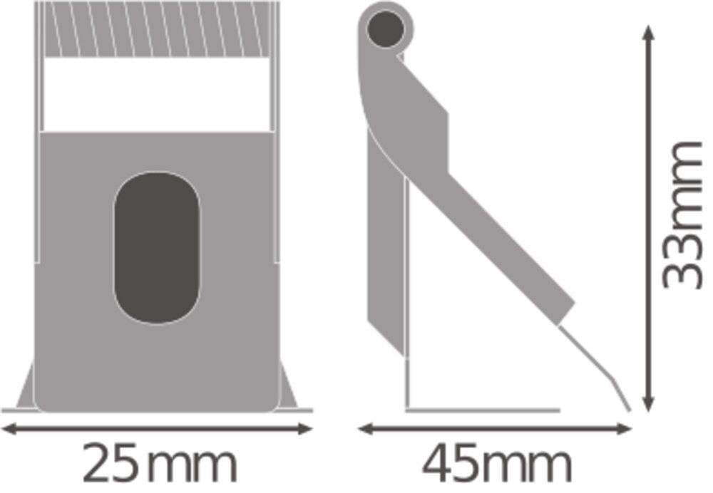 Montageklammer si ST L25mm H33mm
