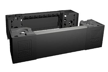 Sockelecke H100xB600mm ST sw