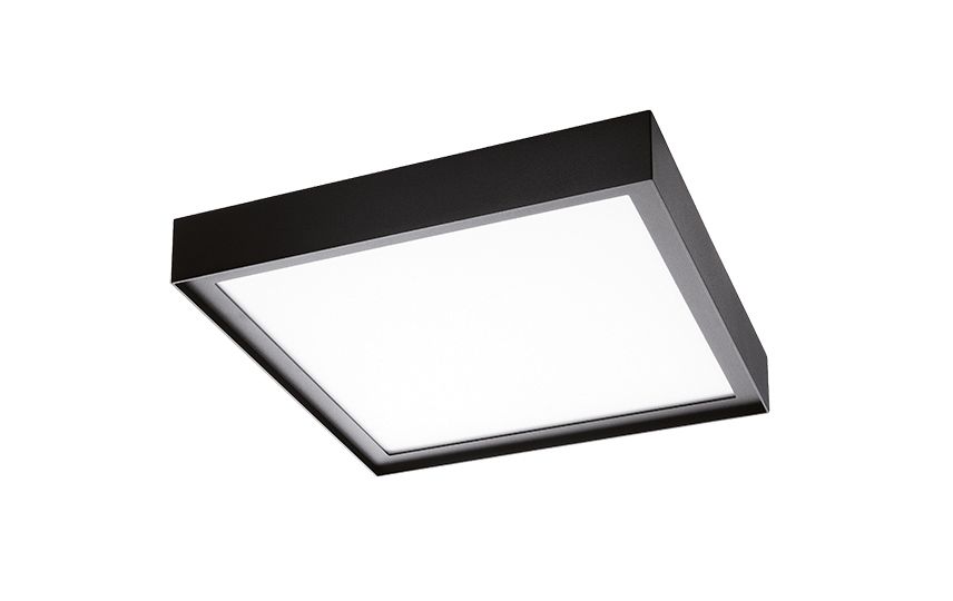 LED-Sensorleuchte DISC 22W 3000K 2200lm sw Konv IP20 BWM 283x283x55mm