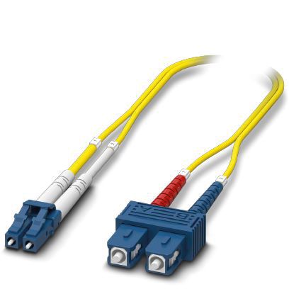 LWL-Patch-Kabel LC-Duplex/SC-Duplex SM OS2 1m ge