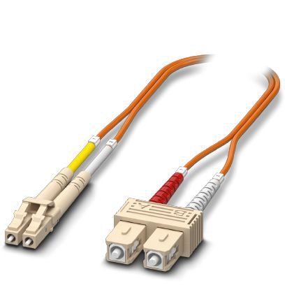 LWL-Patch-Kabel LC-Duplex/SC-Duplex OM1 MM62,5/125 1m or