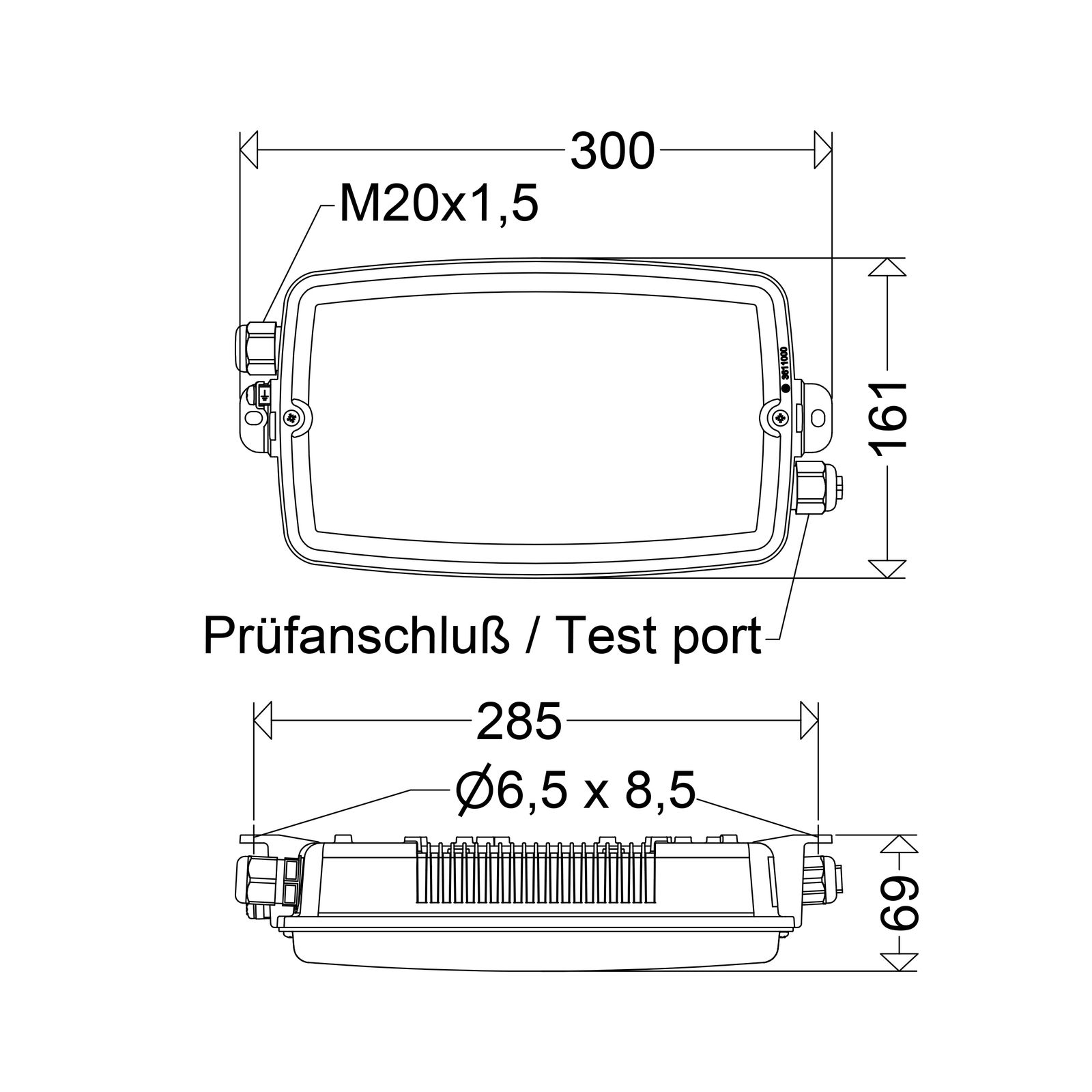 Ex-Not/Hinweisleuchte 5W 2 22 3h Aufb dezentral IP65 eins