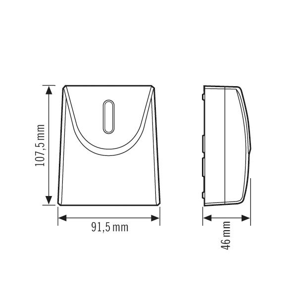 Dämmerungsschalter AP Defensor 1S 2300W 60s/ein 180s/aus ws IP55