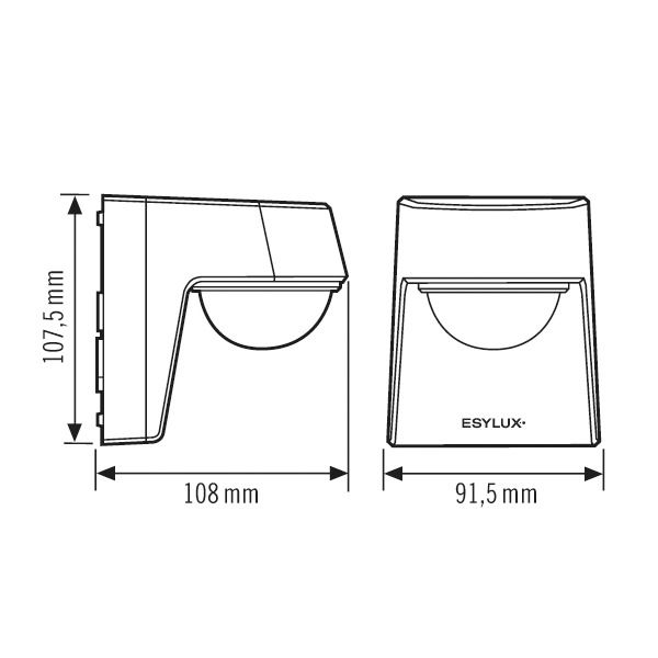 Bewegungsmelder AP 0-200° Defensor IP55 220-240V anth Fernbedienbar 2300W