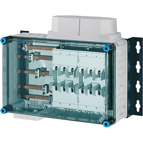 Sicherungsgehäuse 125A IP65 NH-Sich uni Kst Mit transparentem Deckel 2grp