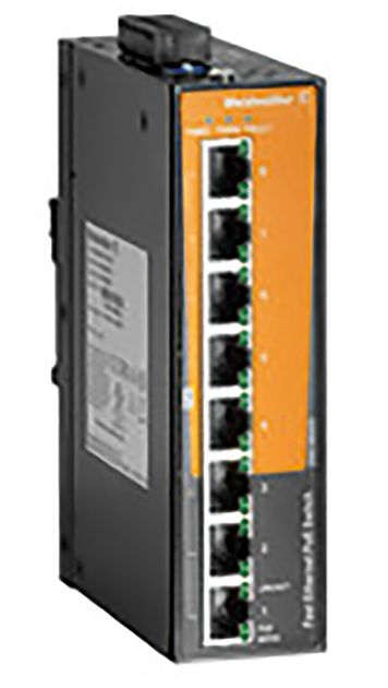 Switch Hutschiene 802.3 at (PoE+) 8x10/100/1000Mbps