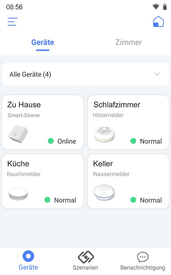 Funk-Hitzemelder Aufb akust 3V ws Ø110x36mm