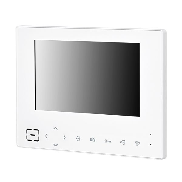 Videomonitor AP PAL 176mm ws 214x150x20mm Mit Türöffnerautomatik