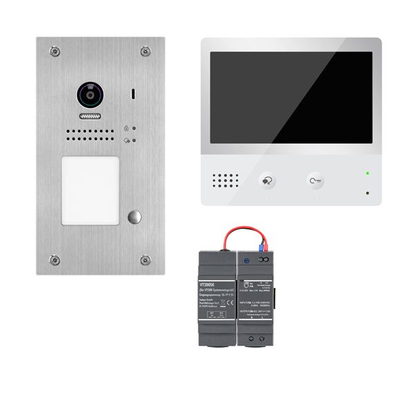 Video-Türsprechset Bus 1xTeiln UP/AP si ws 1LS Unterputz/Aufputz