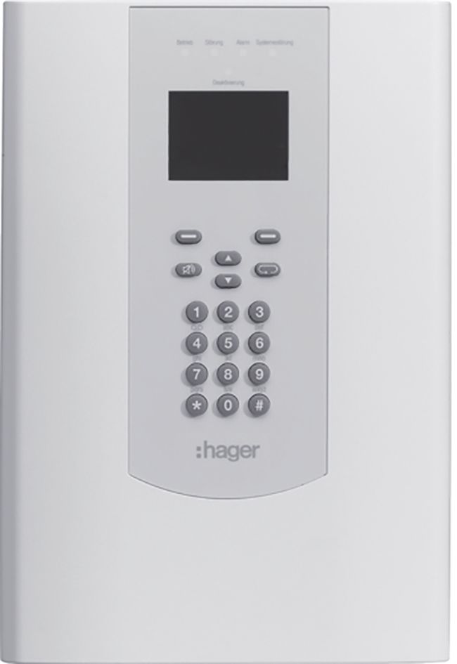 Funk-Brandmeldezentrale B 230V 8Grp 4opt 14akust Busfähig 325x220x88mm