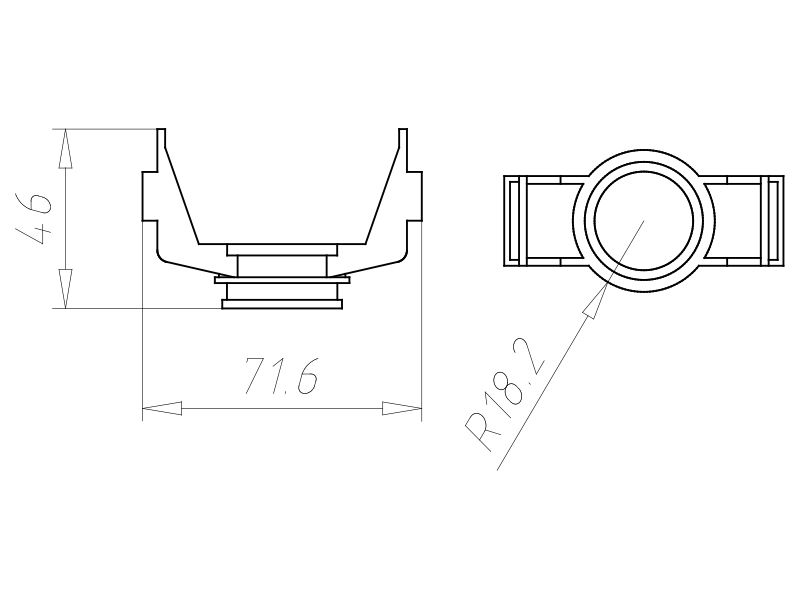 Außenwandblende Kst gr