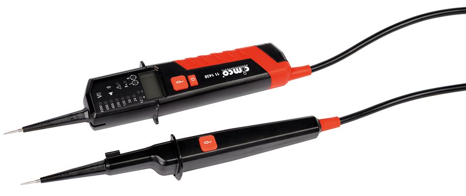 Spannungsprüfer 2p CAT.IV 1-1500V Batt LED/LCD Drehfeldrichtungsanzeige 1999Ohm
