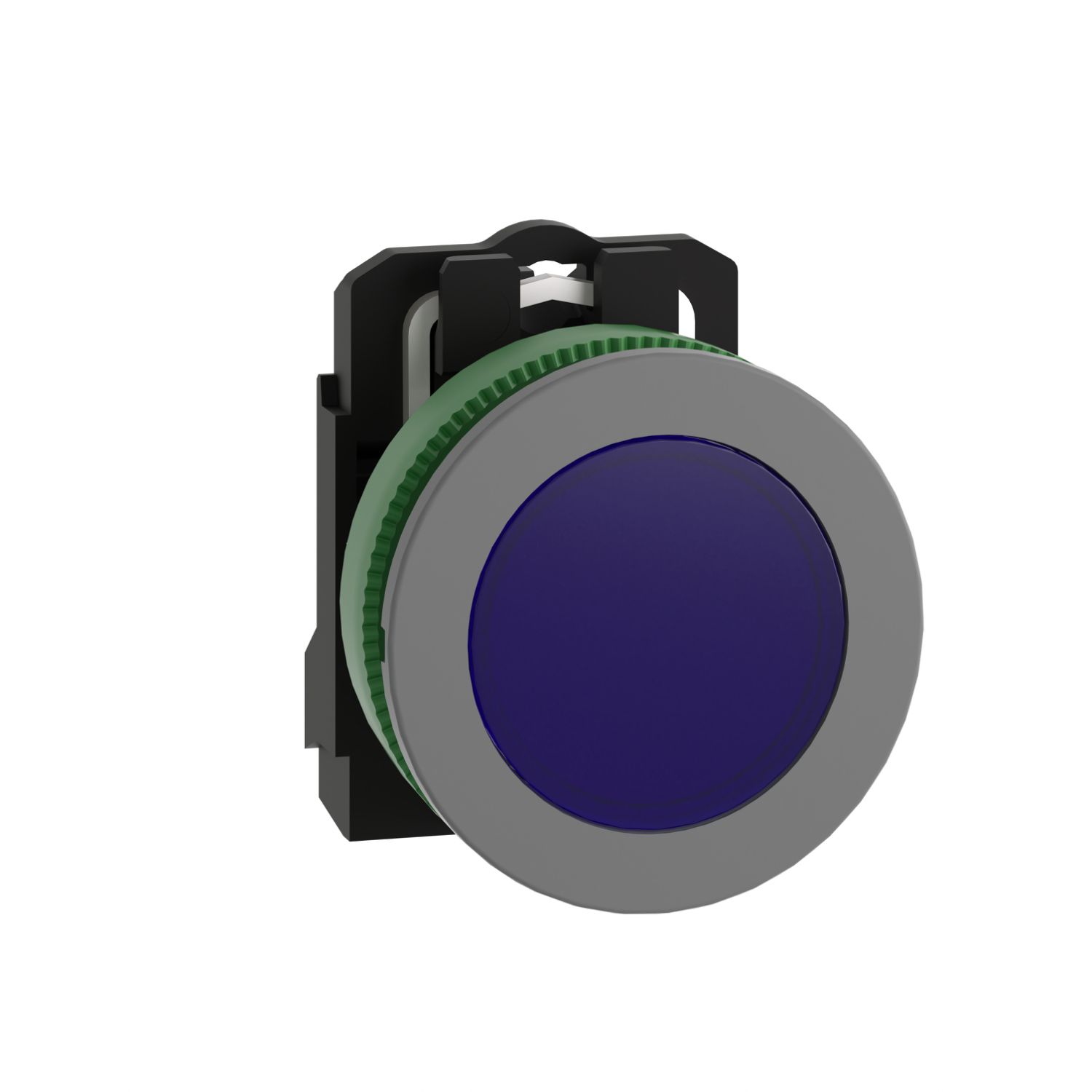 Leuchtmelder komplett 1f LED AC rnd fl Ø30,5mm bl IP66