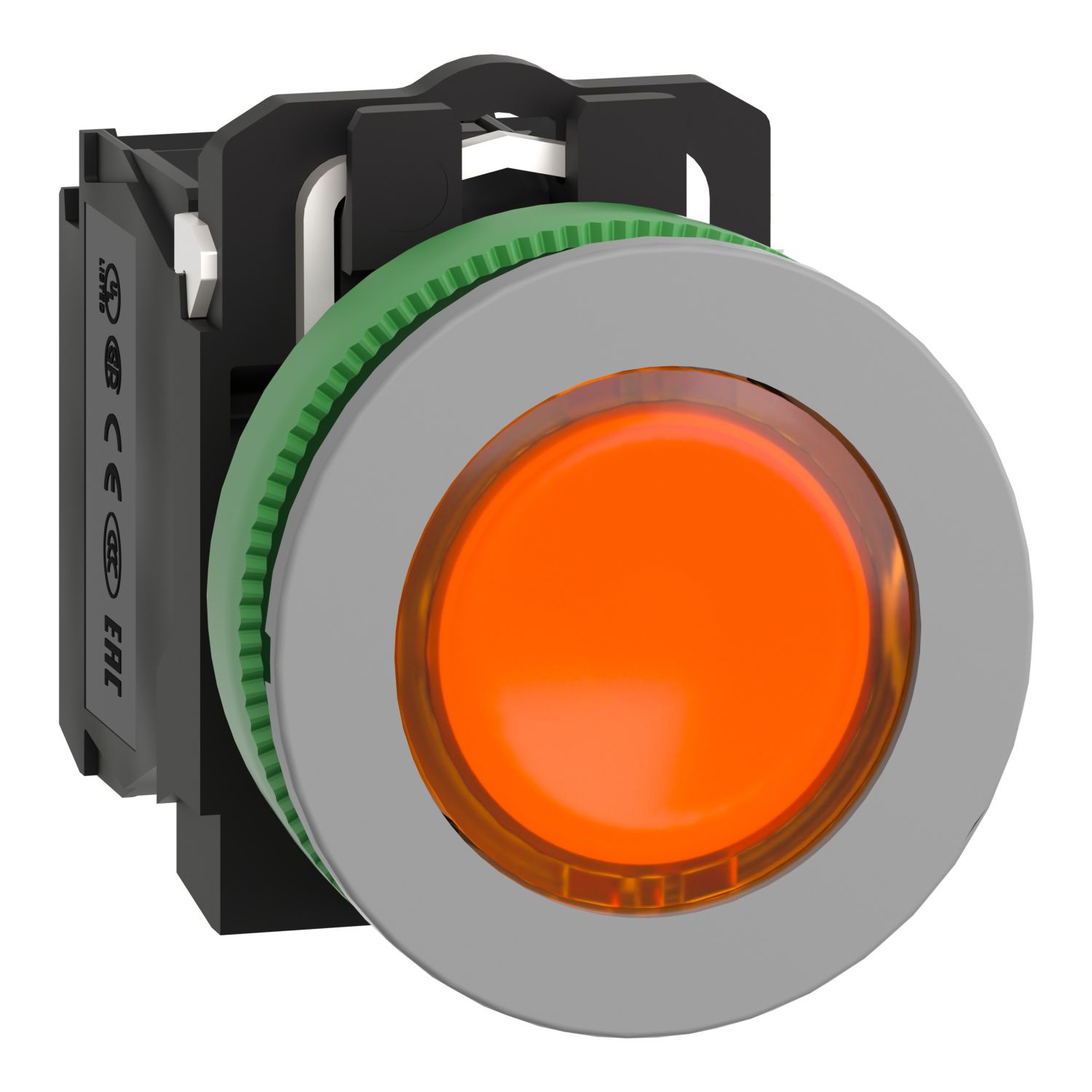 Drucktaster 1f or rnd Ø30,5mm 1S 1Ö IP66 fl Geeignet für Beleuchtung Tastend