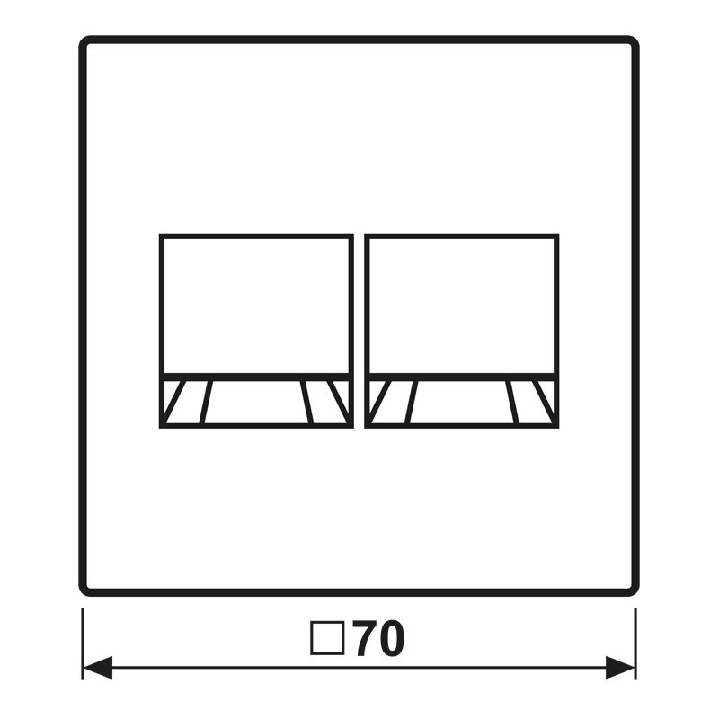 Tragring Mod-Jack 2f LS sw Klemmbef ohne