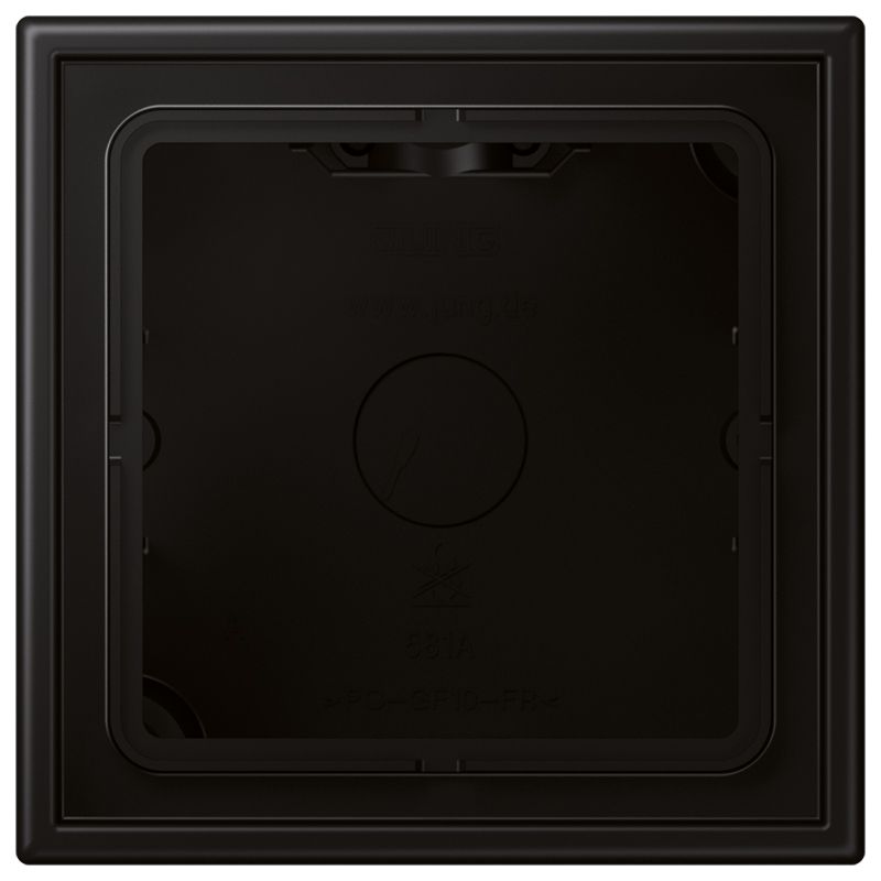 Gehäuse AP 1f Kst sw LS / LS CUBE mt AP-Geh