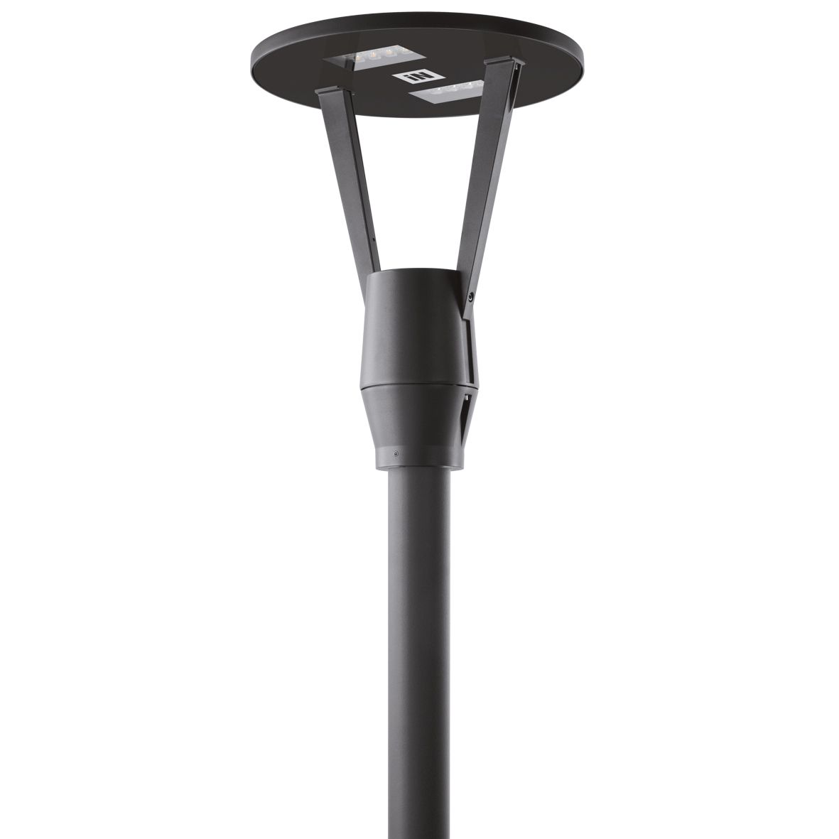 LED-Aufsatzleuchte 14W HEDO+FT 60-76mm 4000K 1697lm anth elektr.Trafo Alu Gl_tr