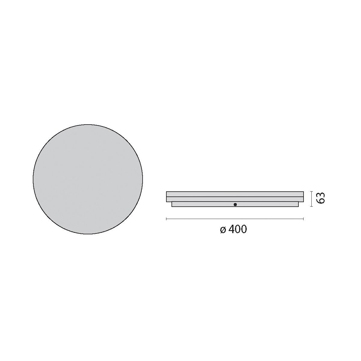 LED-Kunststoffleuchte WL400 29-38W ws 3000-4000K 3890lm Konv Dimmung DALI IP20