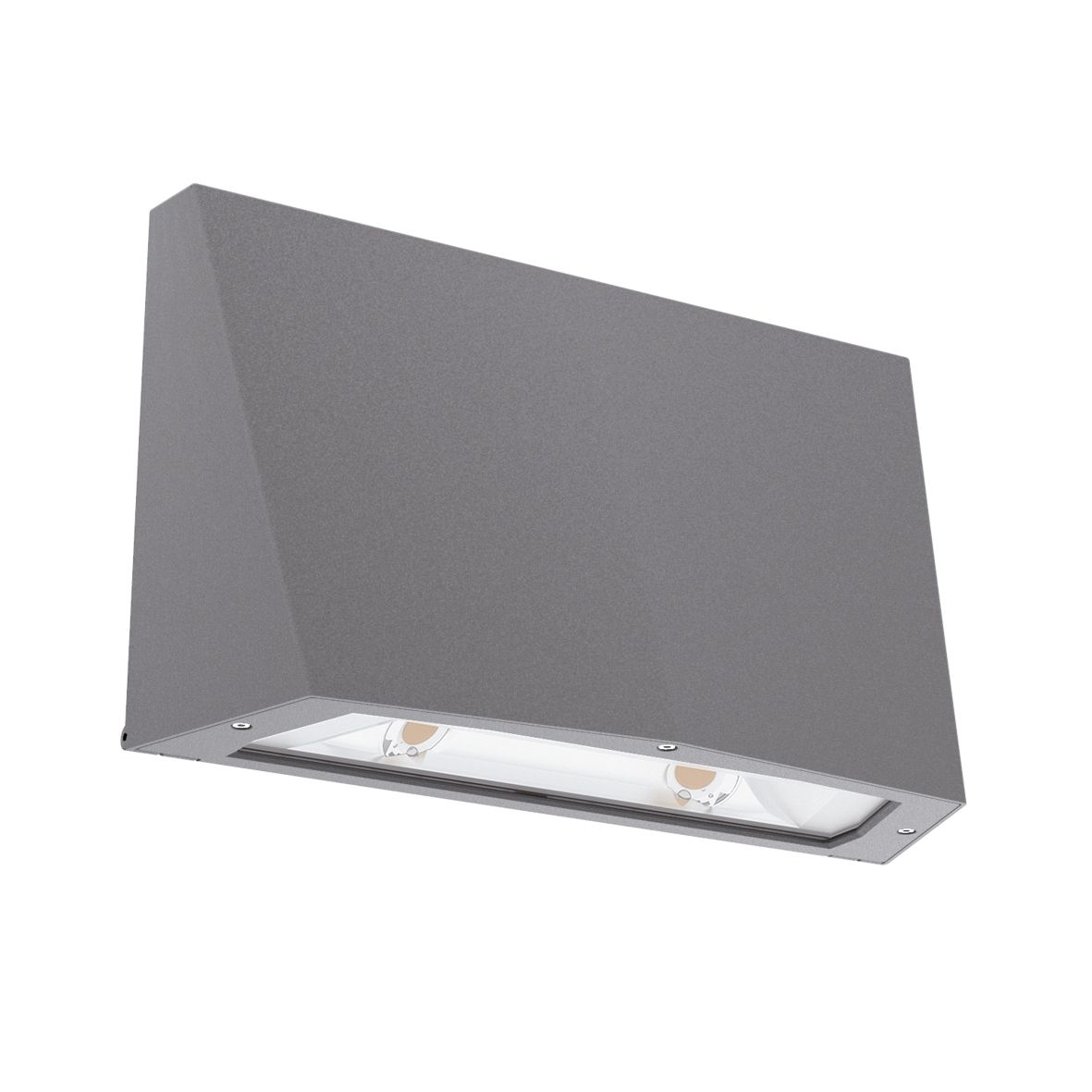 LED-Wandanbauleuchte SHIELD+2 52W 4000K 6070lm anth IP66 Notlicht 125x356x230mm