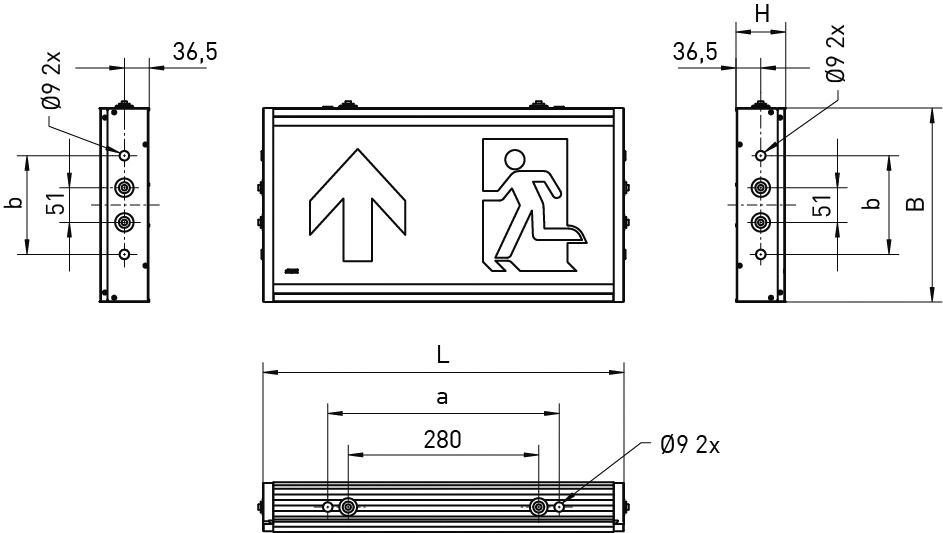 LED-Sicherheitsleuchte STEGLITZ 8W 4000K 1680lm 1LED Wandanbau/Deckenanbau 48m