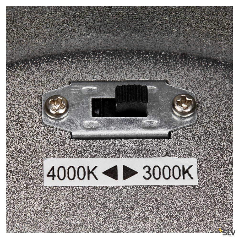 LED-Anbauleuchte 36W 3000-4000K 2500lm anth IP65 Ø140x223mm