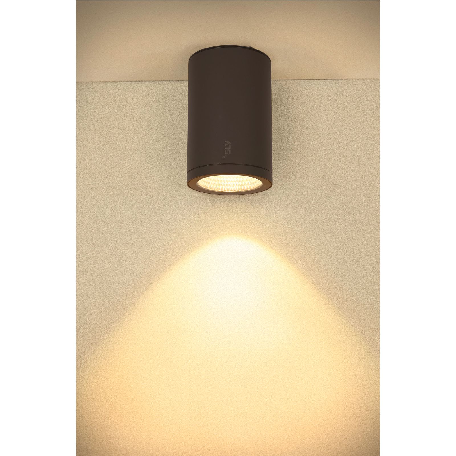 LED-Anbauleuchte 36W 3000-4000K 2500lm anth IP65 Ø140x223mm