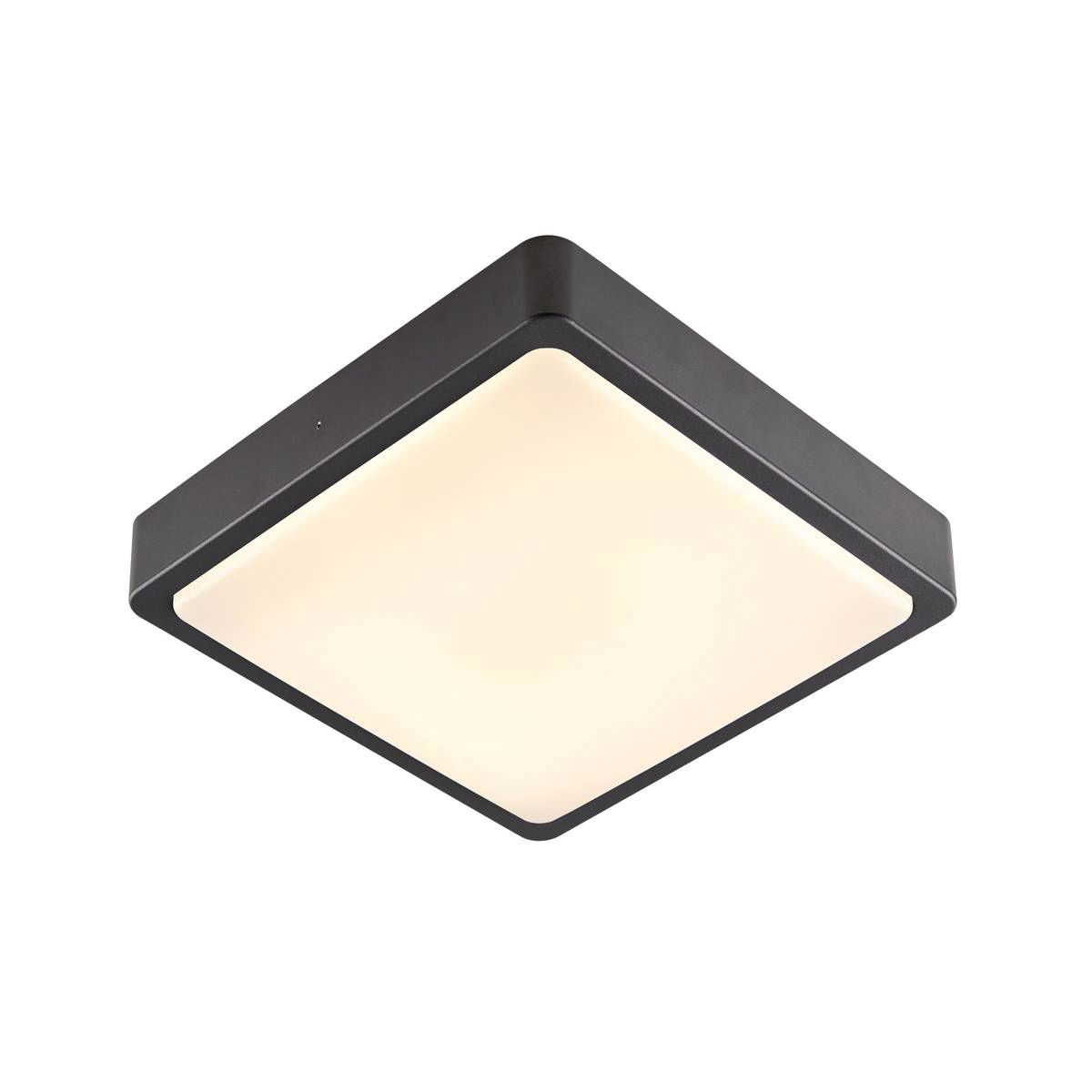 LED-Sensorleuchte 18W 3000-4000K 1300lm anth Konv IP65 BWM 300x300x65mm
