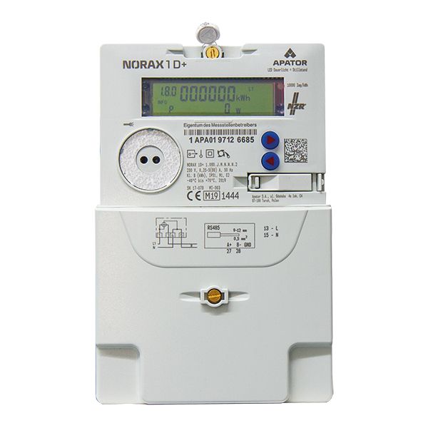Wechselstromzähler 1ph 60 elektr digi geeicht B 5A 60A 230V/N-L Zweitarif 50Hz