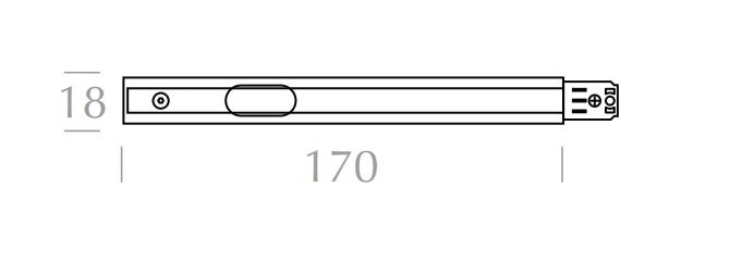 End-Einspeisung ws 2p 170mm