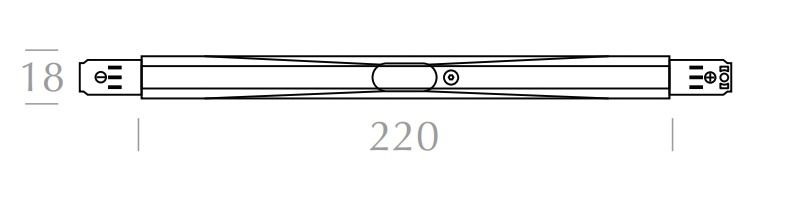Mitteleinspeisung chr 2p 220mm