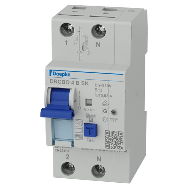 FI/LS-Schutzschalter B13 2p 0,03A B 6kA 2,5TE 1p 230V