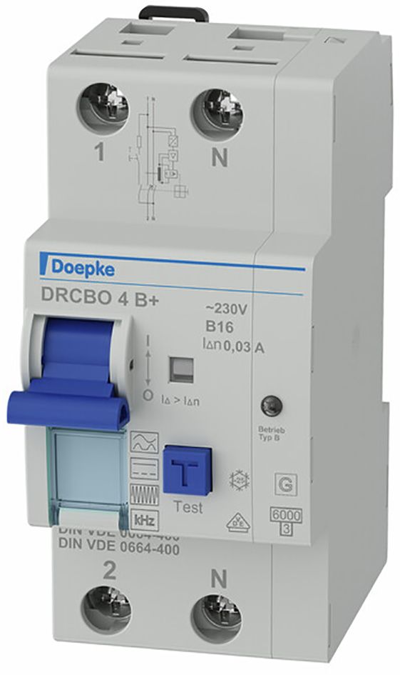 FI/LS-Schutzschalter C32 2p 0,3A B+ 6kA 2,5TE 1p 230V
