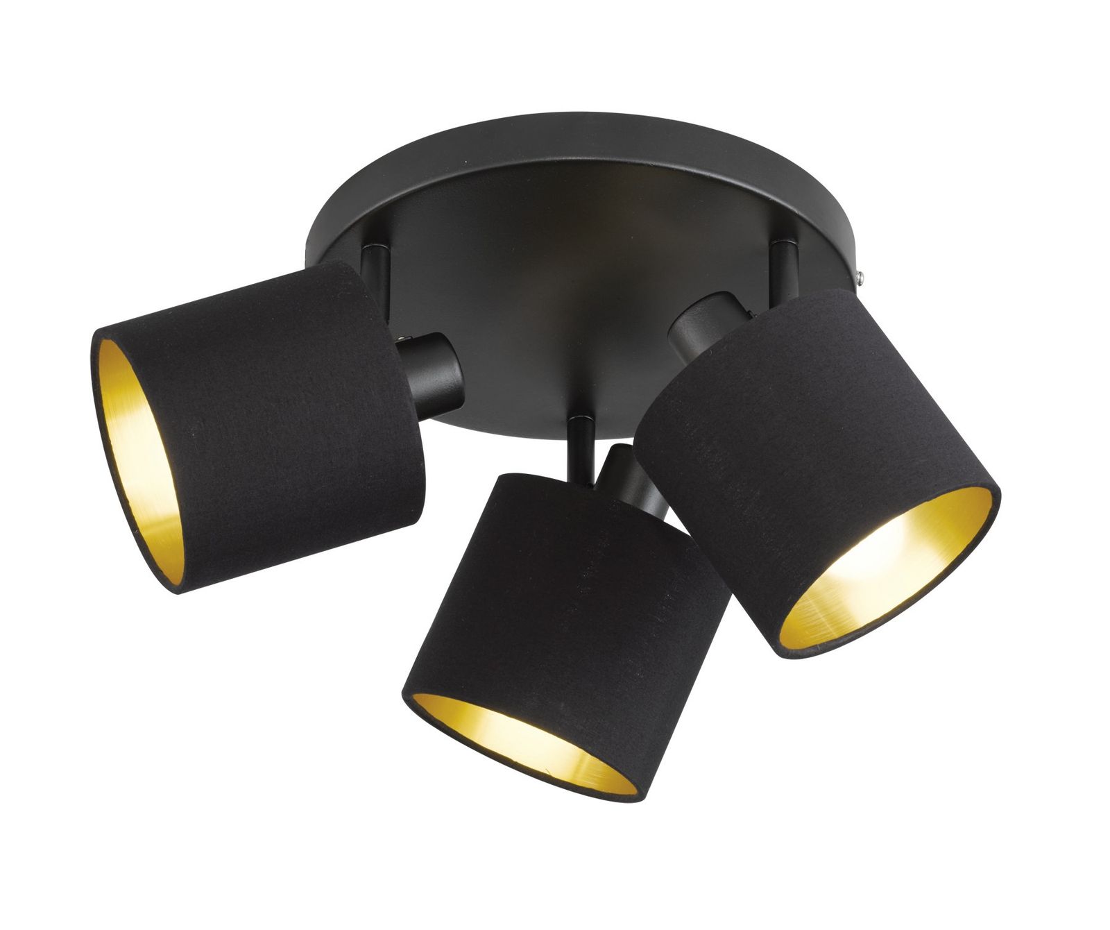 LED-Anbauleuchte TOMMY 28W sw IP20 E14 Ø250x190mm