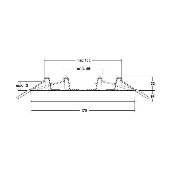 LED-Einbauleuchte MOON 12W 3000-6000K ws 1020lm Konv Dimmung Phasenabschnitt IP20