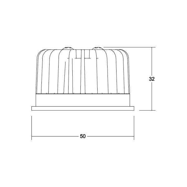 LED-Modul 6W 1LED 17V 3000K 460lm 38° DC LEDmodul