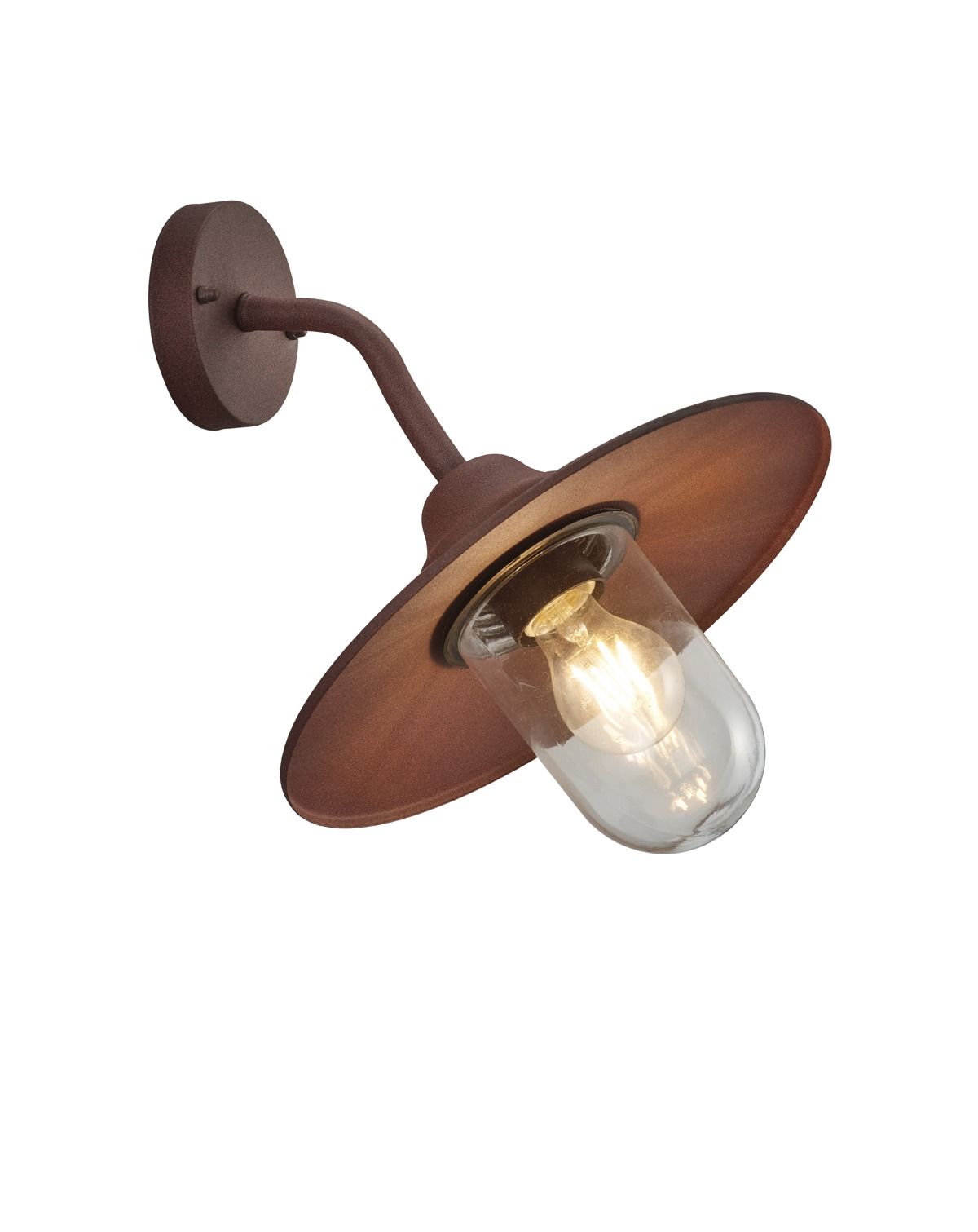Wandanbauleuchte BRENTA 40W HV rost IP44 E27