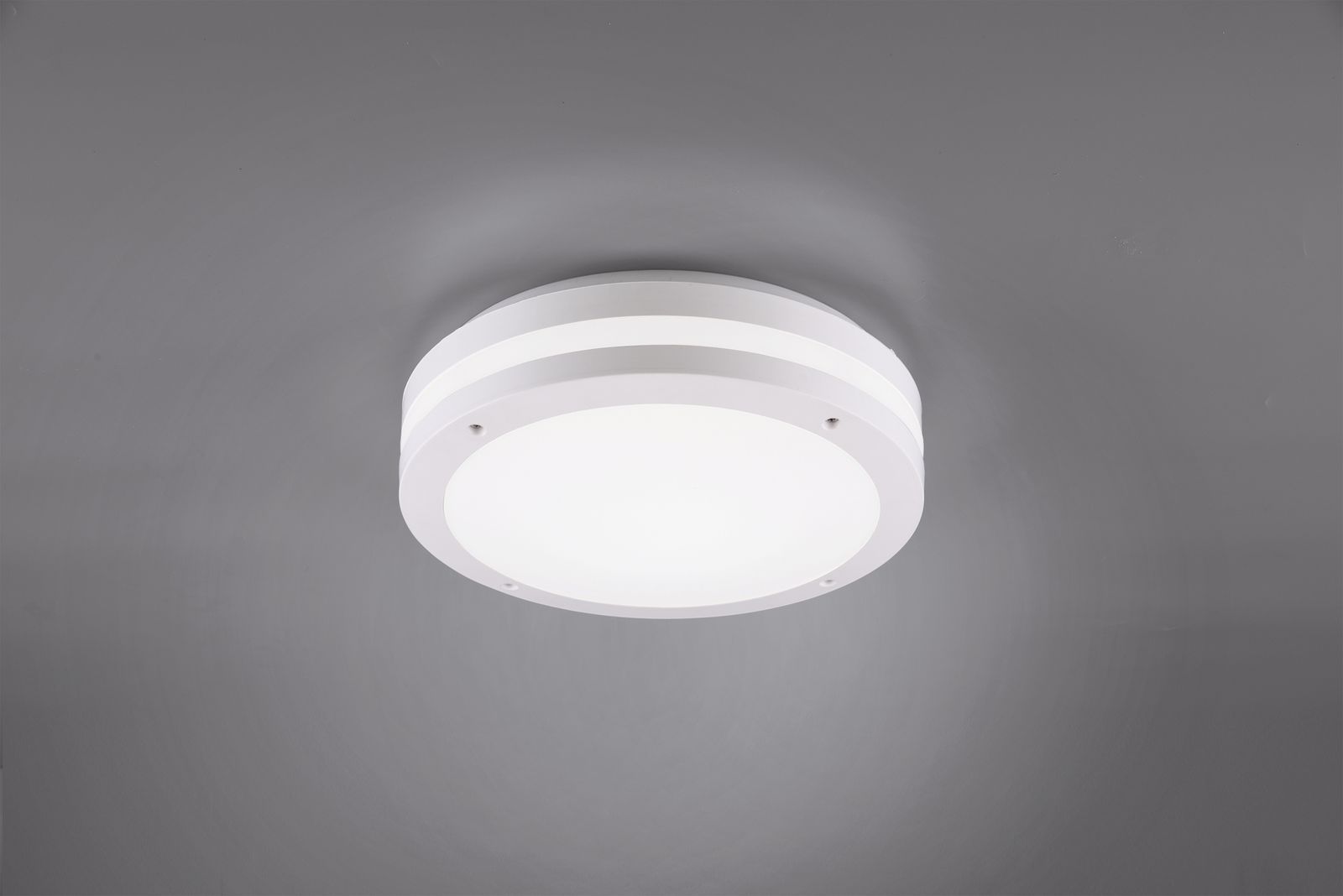 LED-Sensorleuchte PIAVE 12W 3000K 1000lm ws IP54 BWM Ø300x90mm